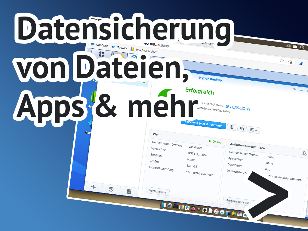 Datensicherung von Dateien, Apps & mehr